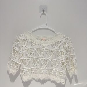 Lace crop top. Brand New